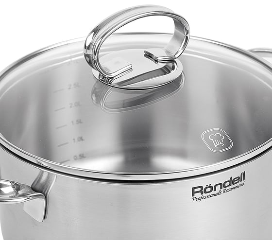 Кастрюля с крышкой RONDELL Zart RDS-1226 20 см, 3.1 л 1226-RD-01