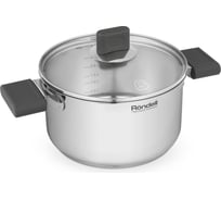 Кастрюля с крышкой RONDELL Quadro RDS-1596 20 см, 3.1 л 1596-RD-01