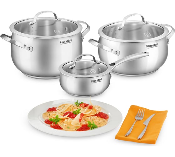 Кастрюля с крышкой RONDELL Calypso RDS-1671 20 см, 3.8 л 1671-RD-01