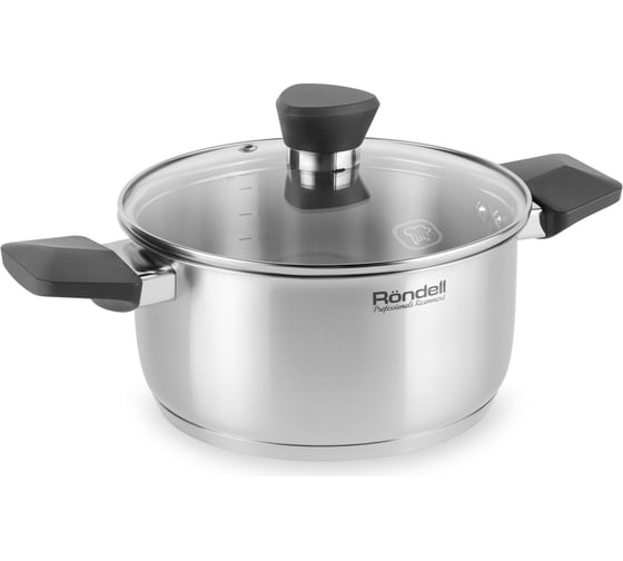 Кастрюля с крышкой RONDELL Strike RDS-715 24 см, 4.8 л 0715-RD-02 1