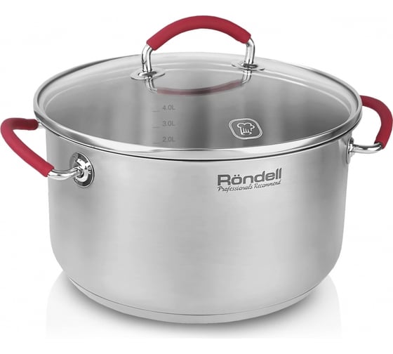 Кастрюля с крышкой RONDELL Sorge RDS-1221 24 см, 5.1 л 1221-RD-01