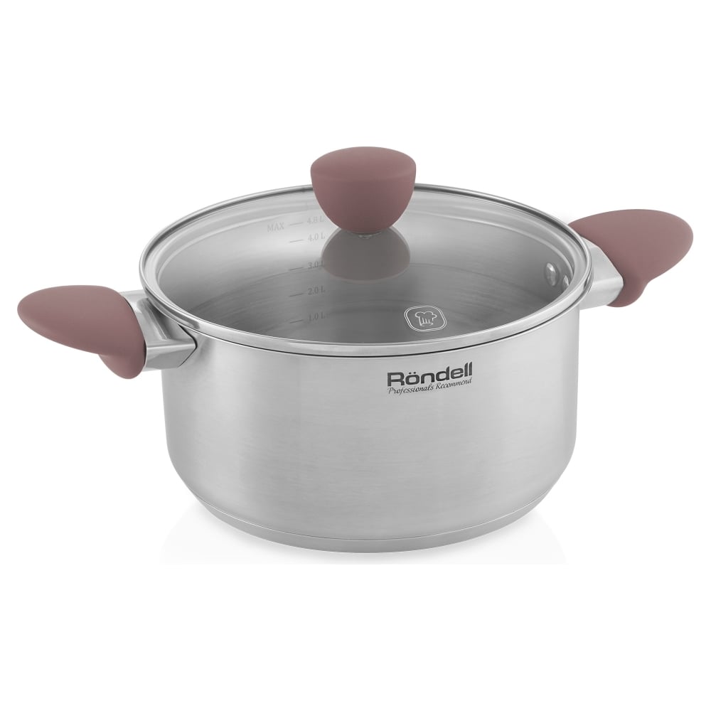 Кастрюля с крышкой RONDELL Bueno RDS-1588 24 см, 4.8 л 1588-RD-01 ...