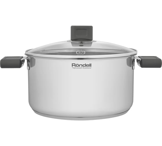 Кастрюля с крышкой RONDELL Quadro RDS-1597 24 см, 5.1 л 1597-RD-01