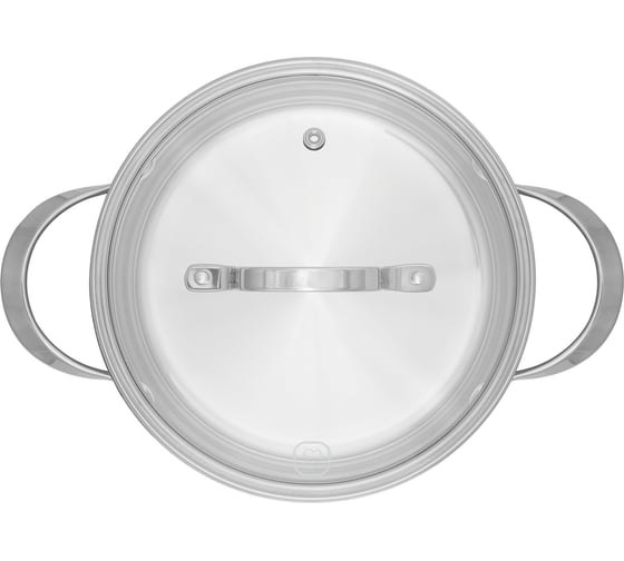 Кастрюля с крышкой RONDELL RainDrops RDS-1295 24 см, 5.6 л 1295-RD-01