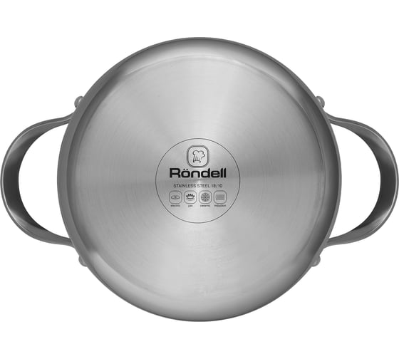 Кастрюля с крышкой RONDELL RainDrops RDS-1295 24 см, 5.6 л 1295-RD-01