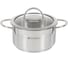 Кастрюля DANIKS 1.8 л, нержавеющая сталь, крышка стекло, бонн, gs-01319-16ca, индукция 364384 1