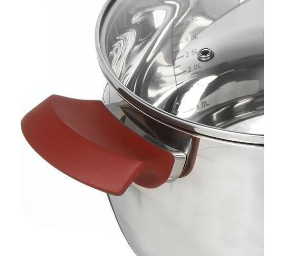 Кастрюля DANIKS 3.6 л, нержавеющая сталь, крышка стекло, орлея, gs-01159p-20ca, индукция 445335