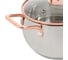 Кастрюля DANIKS 1.8 л, нержавеющая сталь, крышка стекло, карлин, gs-01332g-16, серебристый, индукция 397607 6