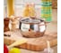 Кастрюля DANIKS 1.8 л, нержавеющая сталь, крышка стекло, карлин, gs-01332g-16, серебристый, индукция 397607 9