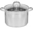 Кастрюля DANIKS 12 л, нержавеющая сталь, крышка стекло, общепит, sd-6bp-13, индукция 320464 1
