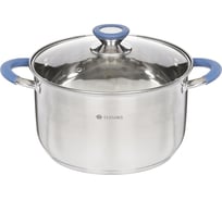 Кастрюля DANIKS 6.5 л, нержавеющая сталь, крышка стекло, сиена, sd-a93-24, индукция 352054