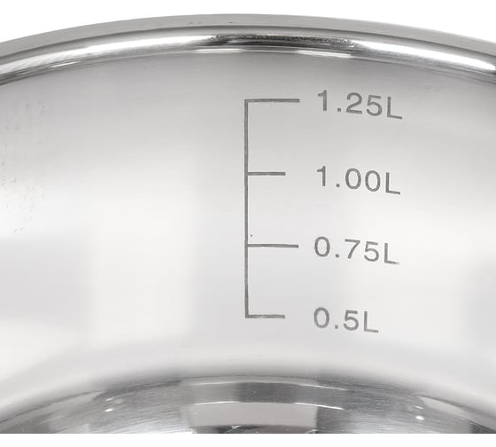 Кастрюля DANIKS 1.5 л, нержавеющая сталь, крышка стекло, оптима, gs-01201-16ca, индукция 332353