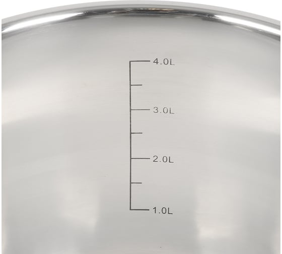 Кастрюля DANIKS 4.9 л, нержавеющая сталь, крышка стекло, перл, gs-01205-22, индукция 397615