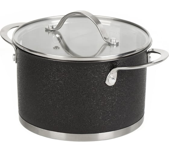 Кастрюля DANIKS 2.9 л, нержавеющая сталь, крышка стекло, денвер, gs-01337-18ca, индукция 397619