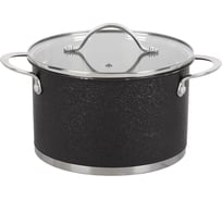 Кастрюля DANIKS 3.9 л, нержавеющая сталь, крышка стекло, денвер, gs-01337-20ca, индукция 397620