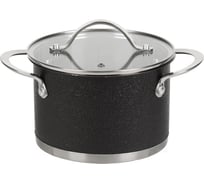 Кастрюля DANIKS 2.1 л, нержавеющая сталь, крышка стекло, денвер, gs-01337-16ca, индукция 397618
