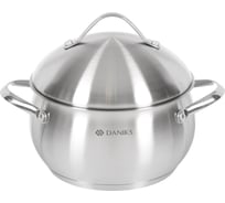 Кастрюля DANIKS 2.9 л, нержавеющая сталь, крышка нержавеющая сталь, мальта, gs-01345ks-18ca, индукция 355263