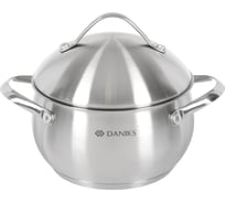 Кастрюля DANIKS 1.9 л, нержавеющая сталь, крышка нержавеющая сталь, мальта, gs-01345ks-16ca, индукция 355262