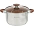 Кастрюля DANIKS 5 л, нержавеющая сталь, крышка стекло, веллингтон, gs-01415-22ca, индукция 397631 1