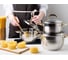 Кастрюля DANIKS 2.6 л, нержавеющая сталь, крышка стекло, мадрид gold, sd-318g, индукция 291941 9