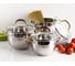 Кастрюля DANIKS 2.6 л, нержавеющая сталь, крышка стекло, мадрид gold, sd-318g, индукция 291941 10