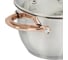 Кастрюля DANIKS 1.8 л, нержавеющая сталь, крышка стекло, мадрид gold, sd-316g, индукция 291940 3