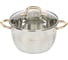 Кастрюля DANIKS 4.3 л, нержавеющая сталь, крышка стекло, мадрид gold, sd-322g, индукция 291943 1