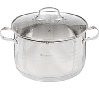 Кастрюля DANIKS 5.9 л, нержавеющая сталь, крышка стекло, токио, sd-a87-24, индукция 299482