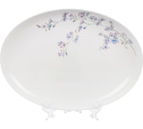 Блюдо DANIKS стеклокерамика, овал, 20 см, белый, флер, lpkyp-130/ 220804 448929