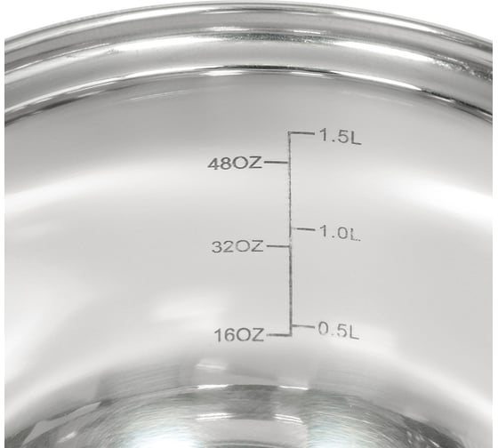 Ковш DANIKS 1.9 л, нержавеющая сталь, крышка стекло, ручка бакелит, dnn1, sd-a19-16s 312267