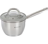 Ковш DANIKS 2 л, нержавеющая сталь, крышка стекло, ручка нержавеющая сталь, индукция, перл, gs-01205-16s 397617