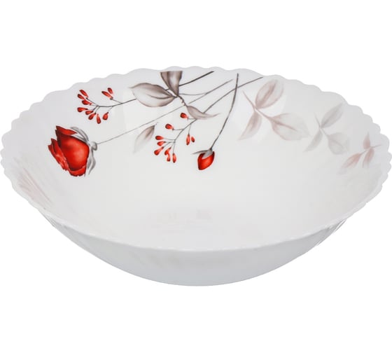 Салатник DANIKS стеклокерамика, круглый, 19 см, 0.7 л, низкий, вероника, lhdw75/220303 448953 1
