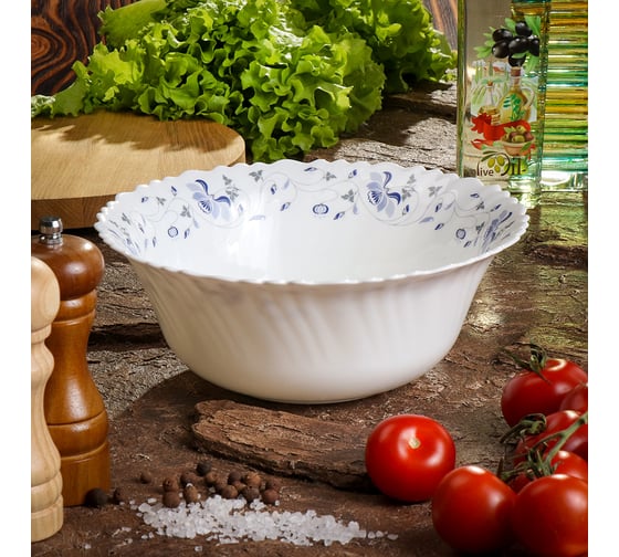 Салатник DANIKS стеклокерамика, круглый, 23 см, 2 л, эдем, lhw 90/1059 237113