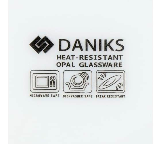 Салатник DANIKS стеклокерамика, круглый, 18x6.9 см, 0.8 л, белый, lhw70 223764