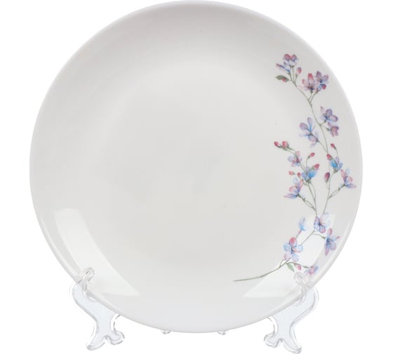 Тарелка DANIKS десертная, стеклокерамика, 19 см, круглая, флер, lqp-75/ 220804 448927