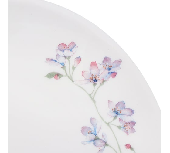 Тарелка DANIKS десертная, стеклокерамика, 19 см, круглая, флер, lqp-75/ 220804 448927