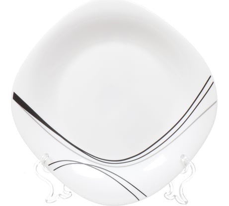 Тарелка DANIKS десертная, стеклокерамика, 19 см, квадратная, токио, ffp-85-k1306-2/nfp85t 303116