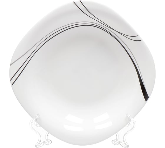 Тарелка DANIKS суповая, стеклокерамика, 21 см, 0.675 л, квадратная, токио, ffsp-90/k1306-2 318284