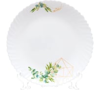 Тарелка DANIKS обеденная, стеклокерамика, 24 см, круглая, оазис, by23lhp95 341412