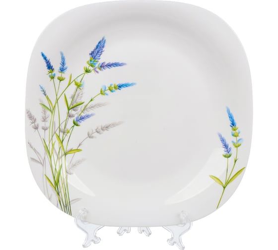 Тарелка DANIKS обеденная, стеклокерамика, 26 см, квадратная, манифик, ffp-115/ 220302 448940