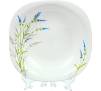 Тарелка DANIKS суповая, стеклокерамика, 21 см, 675 мл, квадратная, манифик, ffsp90/ 220302 448941