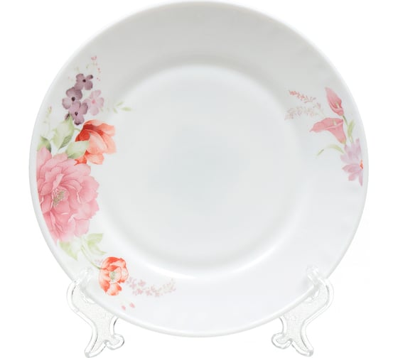 Тарелка DANIKS десертная, стеклокерамика, 18 см, круглая, роуз, hp70 330167