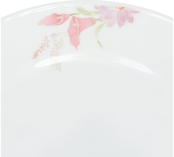 Тарелка DANIKS десертная, стеклокерамика, 18 см, круглая, роуз, hp70 330167