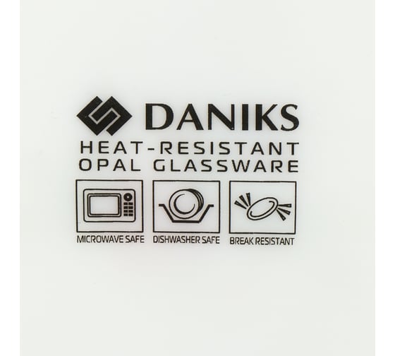 Тарелка DANIKS десертная, стеклокерамика, 19 см, круглая, анжелика, by23lhp75 393237