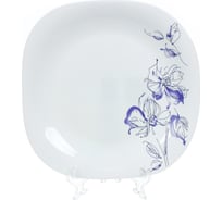 Тарелка DANIKS обеденная, стеклокерамика, 26 см, квадратная, авиньон, by23lkp115 341387