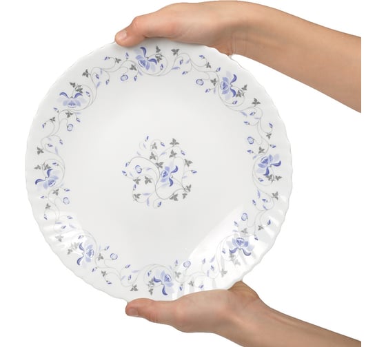Тарелка DANIKS обеденная, стеклокерамика, 24 см, круглая, эдем, lhp 95/1059 237112