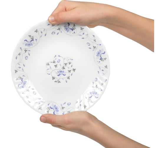Тарелка DANIKS десертная, стеклокерамика, 19 см, круглая, эдем, lhp 75/1059 237110