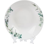 Тарелка DANIKS суповая, стеклокерамика, 22 см, 620 мл, круглая, эвкалипт, lhsp-85 448971