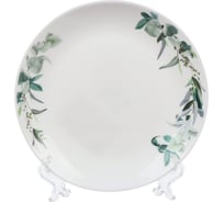 Тарелка DANIKS десертная, стеклокерамика, 19 см, круглая, эвкалипт, lhp-75 448965