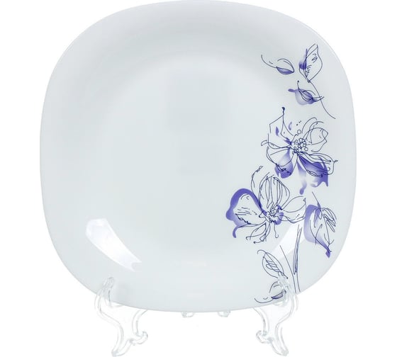 Тарелка DANIKS десертная, стеклокерамика, 19 см, квадратная, авиньон, by23lkp85 341386